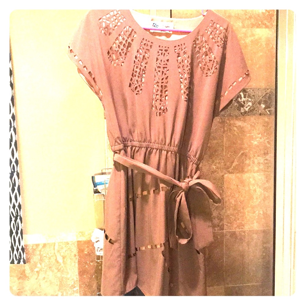 Chocolate mini dress